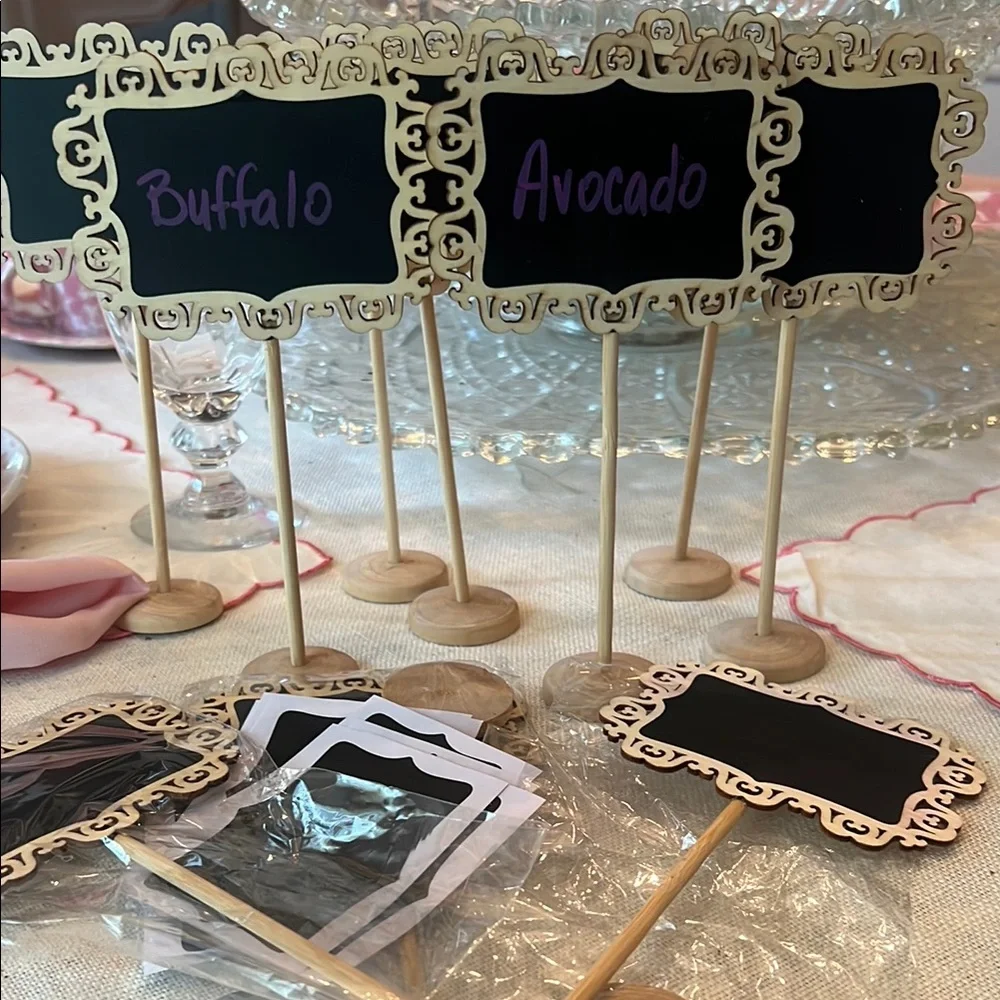Ten Chalkboard Table Signs